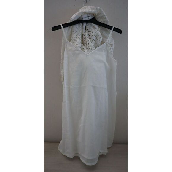 Sundress S21100 Women's Sz S Eyelet White Bloom Mini Collar Dress $190 - Picture 3 of 9